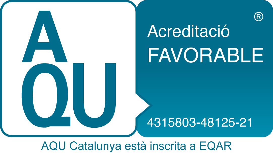 Segell AQU Màster Universitari en Activitat Física Terapèutica per a Persones amb Patologia Crònica, Envelliment o Discapacitat
