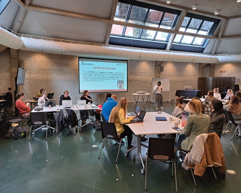 Curs en Nutrició i Promoció de la Salut, a la Thomas More University, a Anvers (Bèlgica), impartit per la Dra. Begoña Caneda