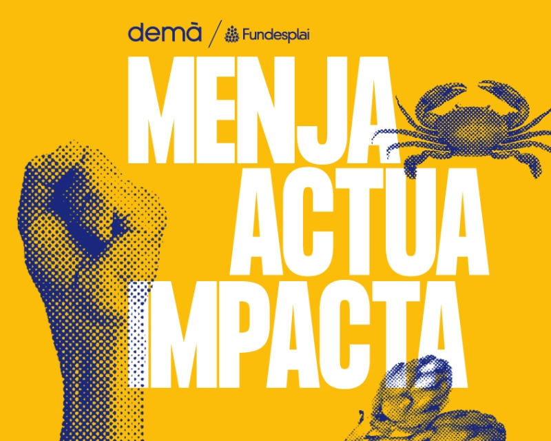 Exposició Menja, Actua, Impacta, on van assistir estudiants del grau en Nutrició Humana i Dietètica de Blanquerna.