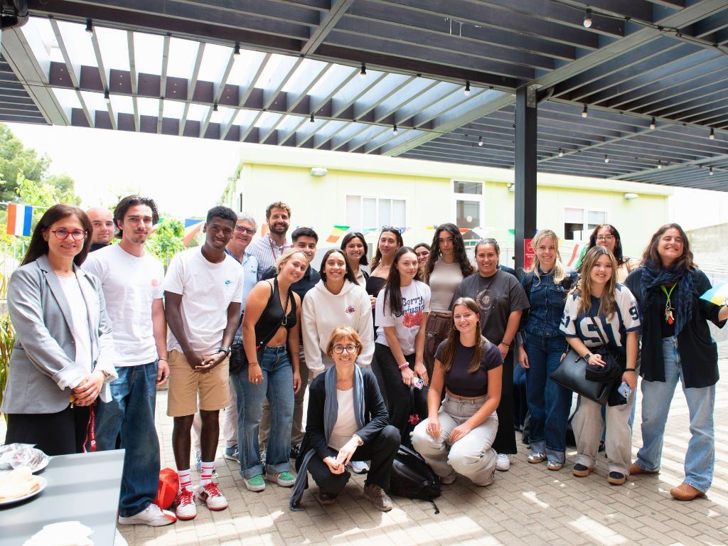 Foto de grup dels estudiants internacionals.