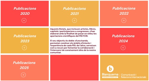 Publicacions Recerca FCRI BCA