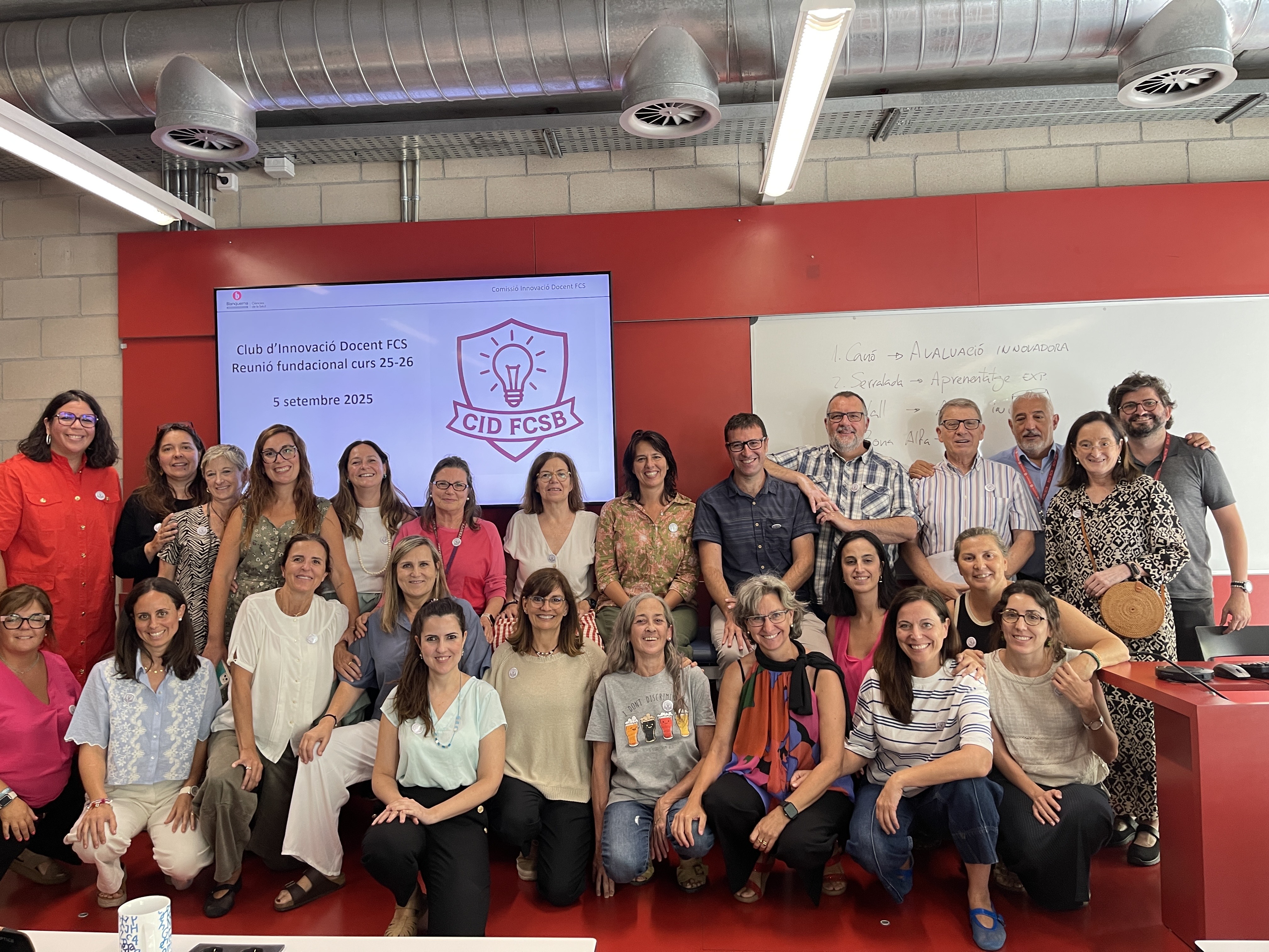 L'equip que forma part del club d'innovació docent a la Facultat de Ciències de la Salut
