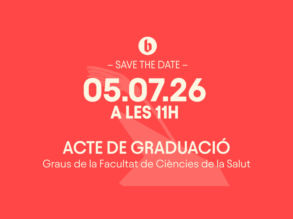 Save the date Acte de graduacio