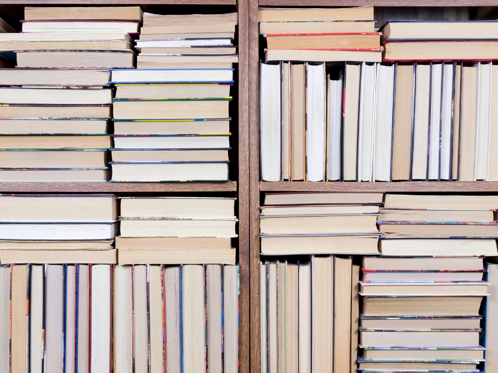 Imatge recurs d'una prestatgeria amb llibres