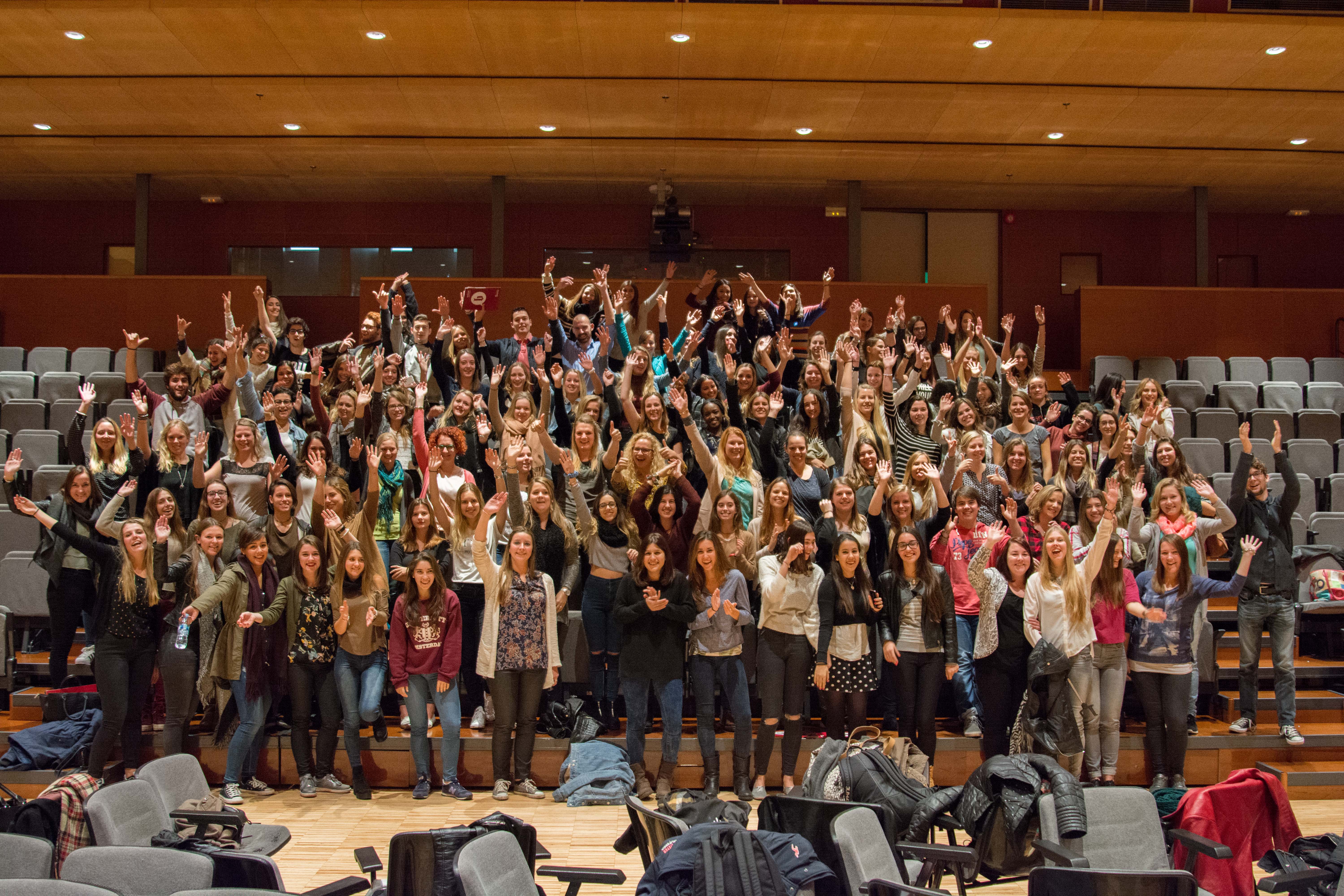 Estudiantes de Educación Primaria (Inglés) de la Facultad de Psicología, Ciencias de la Educación y del Deporte con estudiantes de la Zeeland University of Applied Sciences (Holanda)