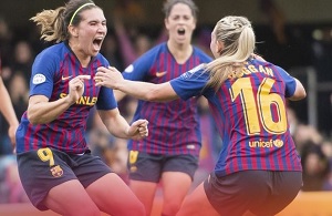 Estudiants de Blanquerna Salut, a la final de la UEFA Women's Champions League amb el FCB