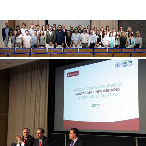 Lliurament de Beques Santander a la nostra Facultat