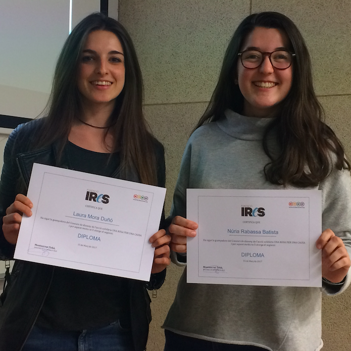 Guanyadores del IV concurs «Una rosa per a una causa» de la Fundació IReS