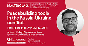 Nova masterclass: "Peacebuilding tools in the Russia-Ukraine conflict"