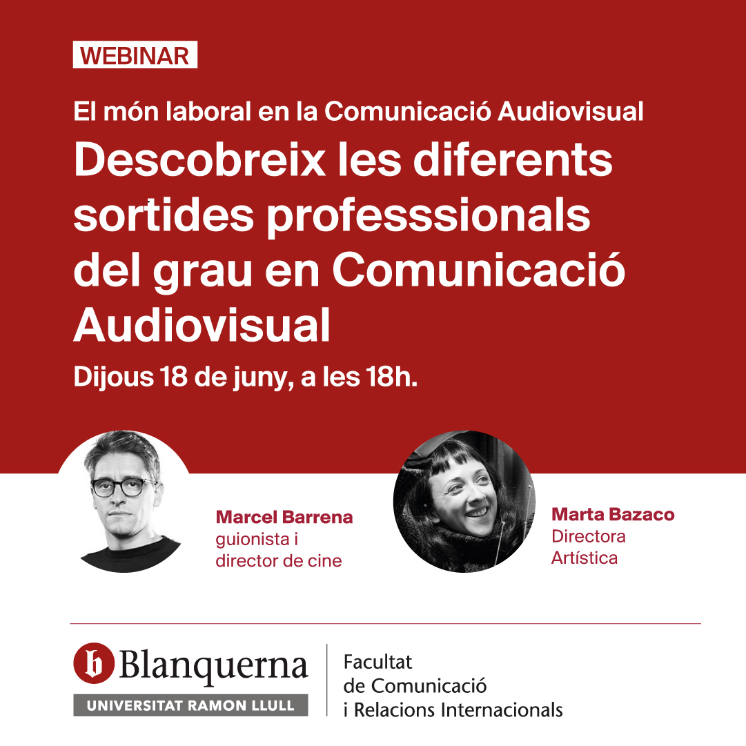Nuevo webinar: Comunicación Audiovisual, del guión a la dirección de arte