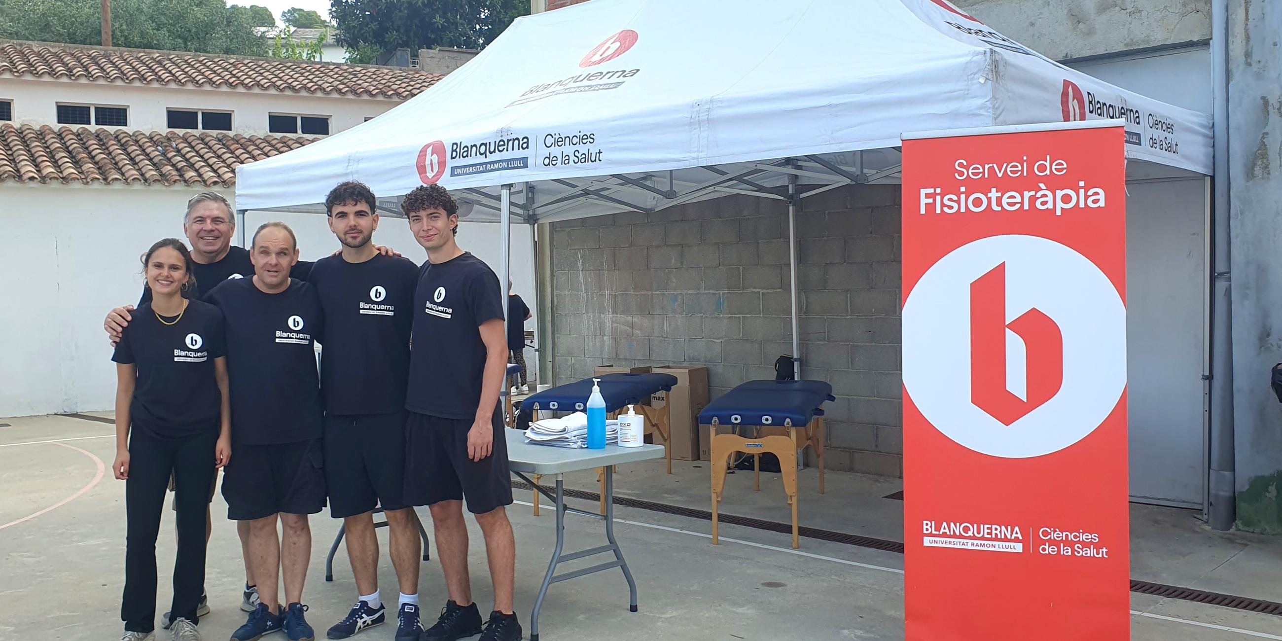 L'alumnat voluntari de donar servei de Fisioteràpia a la cursa