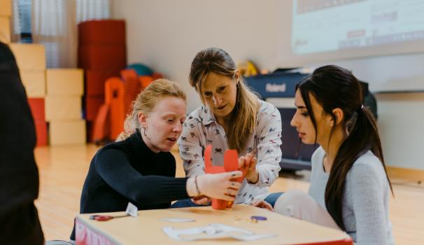 Classe logopèdia alumnes i profe
