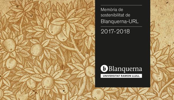 Portada Memòria Sosteniblitat 2017-18