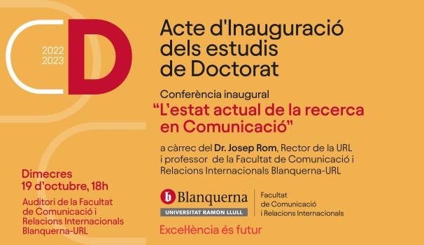 Inauguració doctorat
