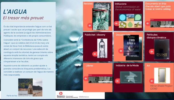 Biblioteca expositor aigua