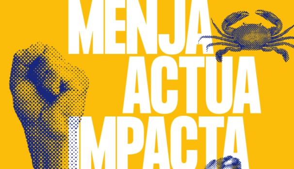 Exposició Menja, Actua, Impacta, on van assistir estudiants del grau en Nutrició Humana i Dietètica de Blanquerna.