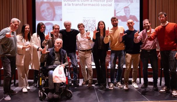 Ponents de la taula rodona sobre esdeveniments solidaris