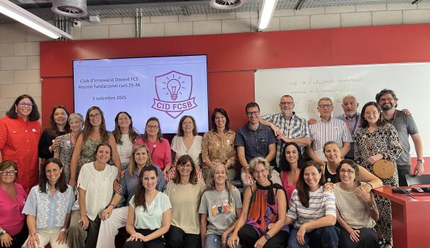 L'equip que forma part del club d'innovació docent a la Facultat de Ciències de la Salut