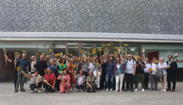 Foto de grup dels homenatjats