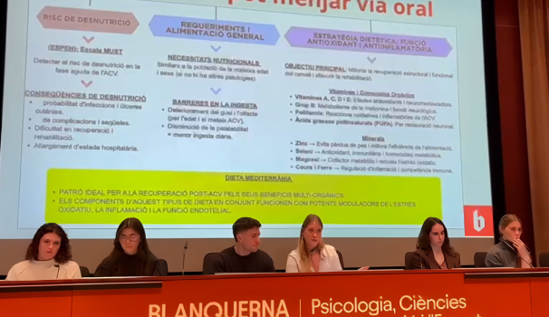 Els alumnes exposen protocols d'intervenció nutricional