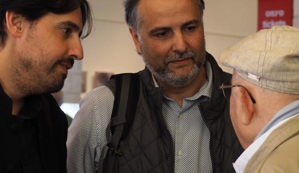 El profesor David Serrano en la Cinematheque de Tel Aviv
