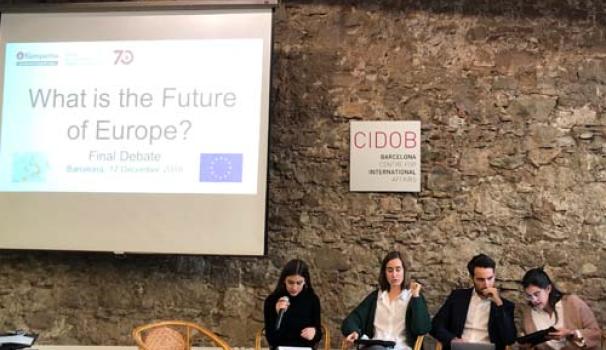 International Relations Students engage in the final debate: «What is the Future of Europe?»