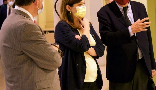 The Minister of Research and Universities of the Catalan Government Gemma Geis visits the Schools