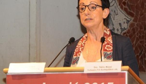 Carme Ruscalleda a la graduació de Blanquerna Salut
