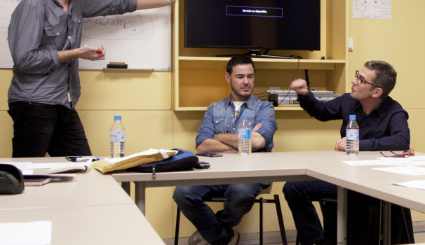 Queco Novell y Ivan Labanda visitan el postgrado en Guión de Programas de Humor