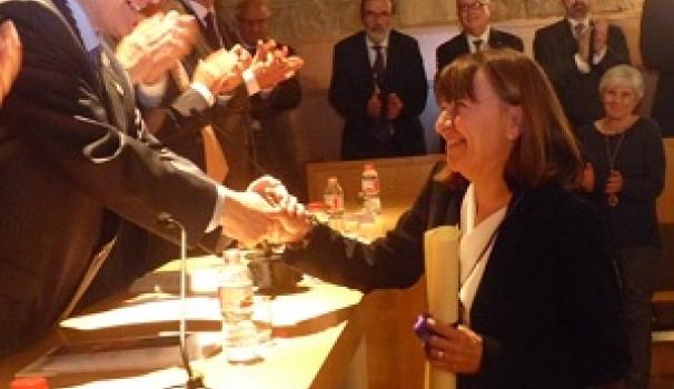 La professora Pilar Gascón, nomenada Acadèmica Corresponent de la Reial Acadèmia de Farmàcia de Catalunya