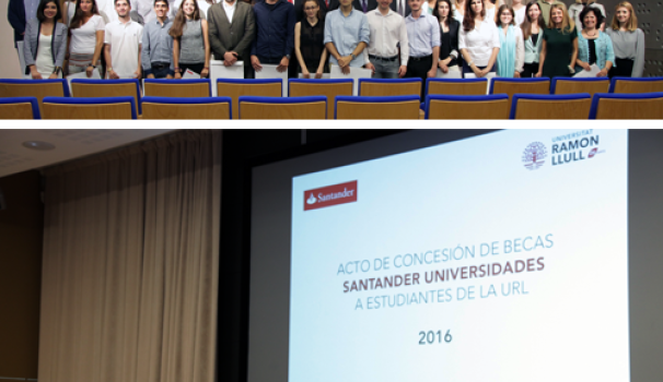 Lliurament de Beques Santander a la nostra Facultat