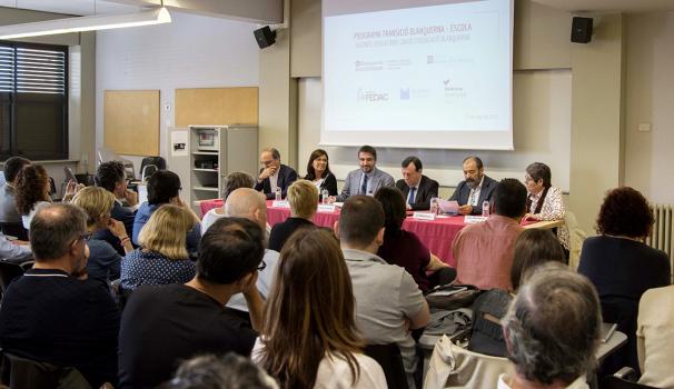 Acte de presentació i signatura del programa "Transició Blanquerna – Escola‟