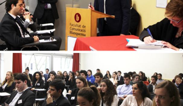 Estudiantes participan en una simulación del Tribunal Permanente de Arbitraje 